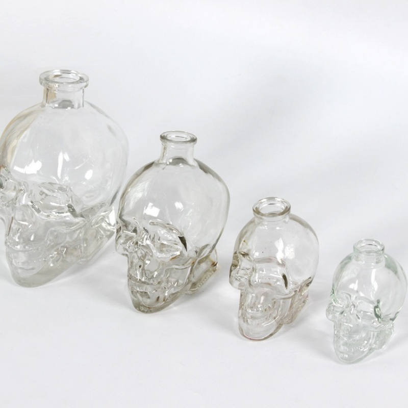 Wine Vodka Beer - Crystal Skull Head Bottle Whiskey Vodka