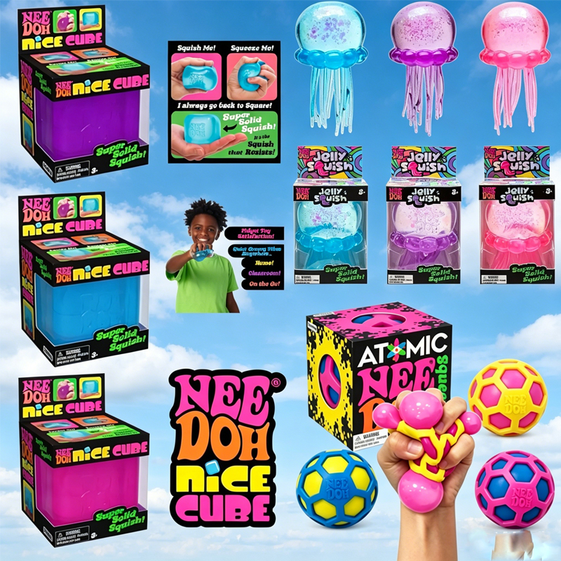 Cocktail Shaker Set - NeeDoh Squishy/; Schylling Atomic Stress Relief