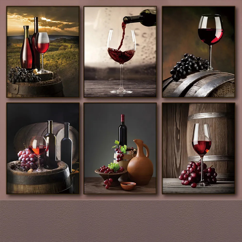 Wine Beer Europe - Kitchen Bar Red Wine Grape Beer