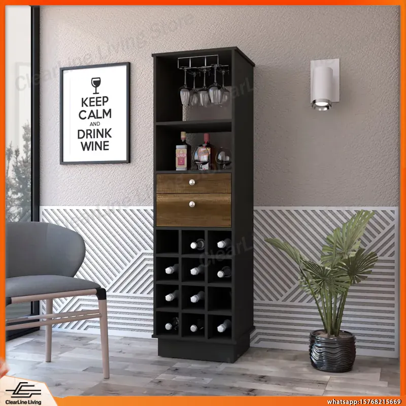 Wine Beer Rack - Built-in Wine Rack Bar Cabinet with