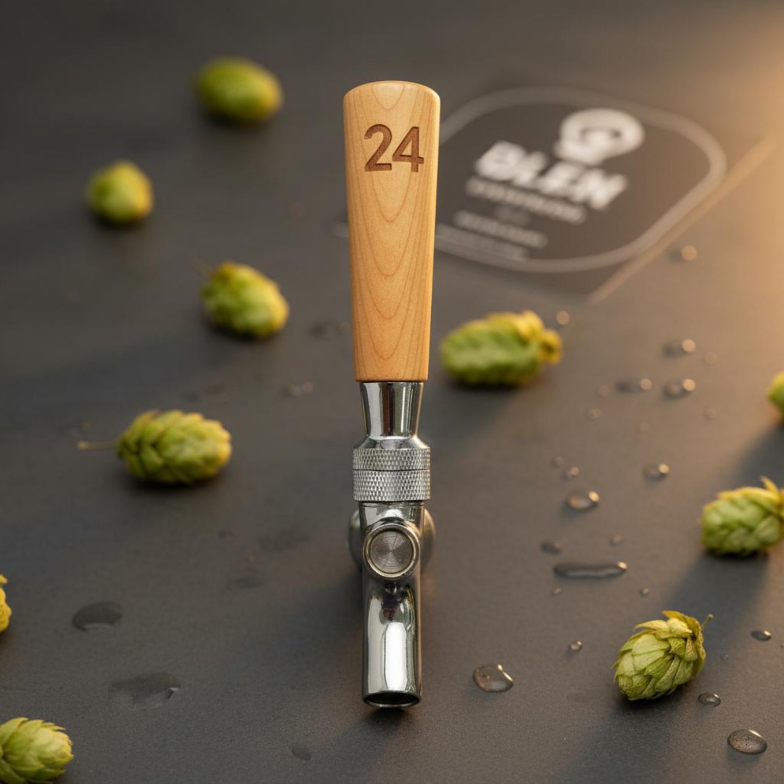 Wine Beer & Deli Reviews - Short Wooden Beer Handle Solid Wood