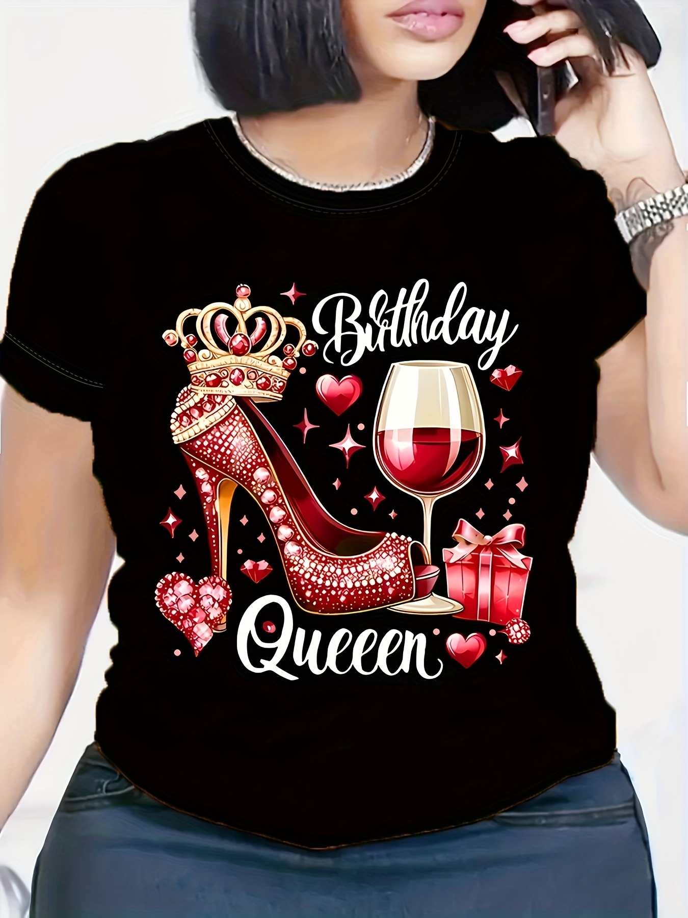 Red Birthday Queen Women's Hig – Wine Or Beer recenzja i cena