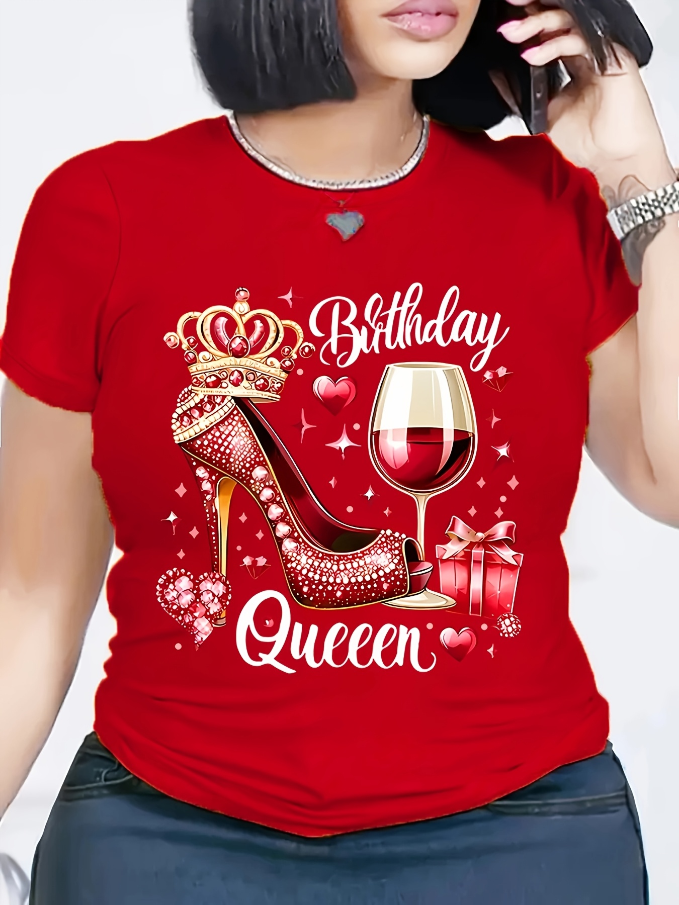 Red Birthday Queen Women's Hig – Wine Or Beer recenzja i cena