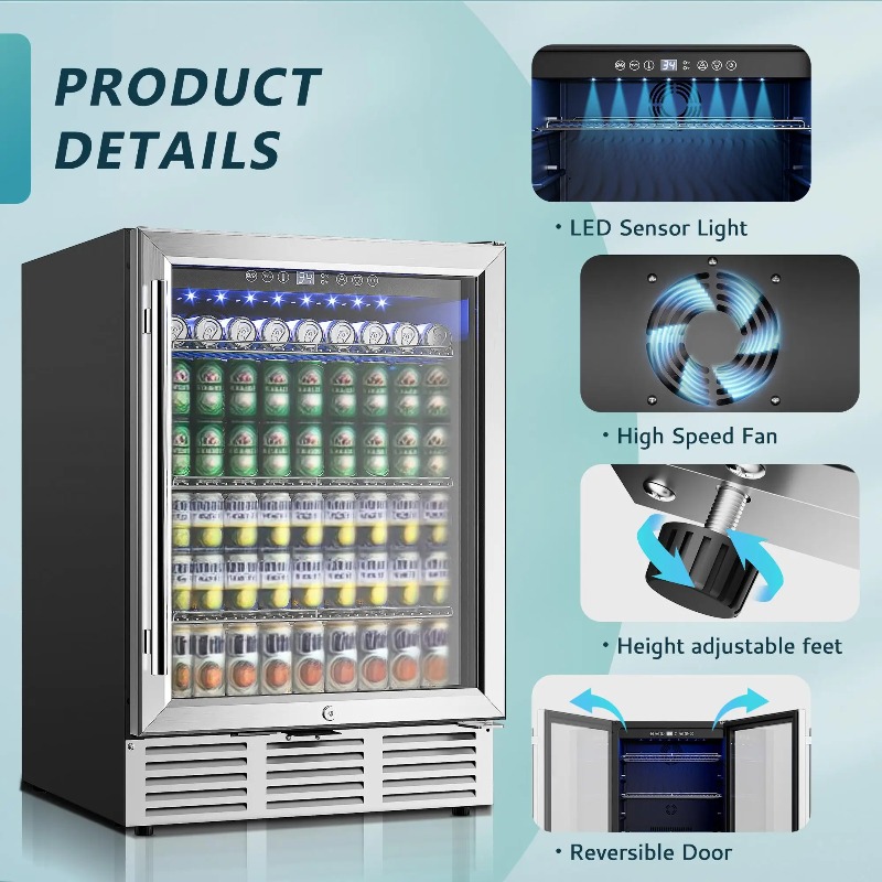 Beverage Refrigerator 24Inch 1 – Wine And Beer Undercounter Fridge recenzja i cena