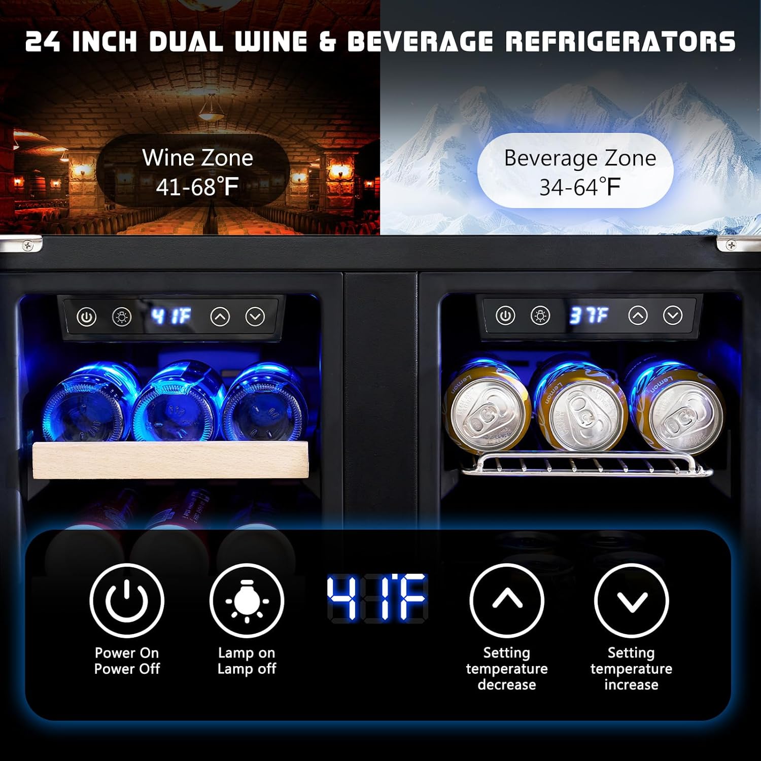 Beverage Refrigerator - 24-Inc – Wine And Beer Undercounter Fridge recenzja i cena