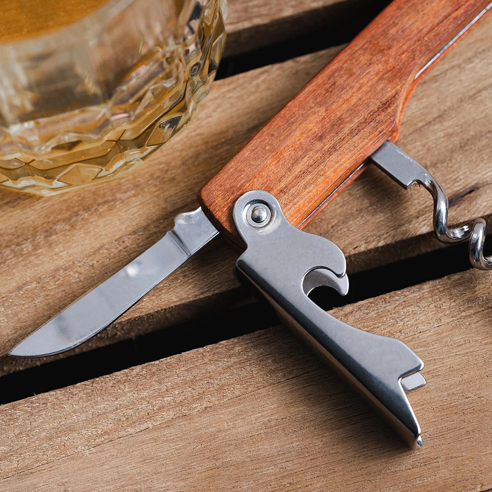 Personalised Logo Wood Handle  – Wine Beer Logo recenzja i cena
