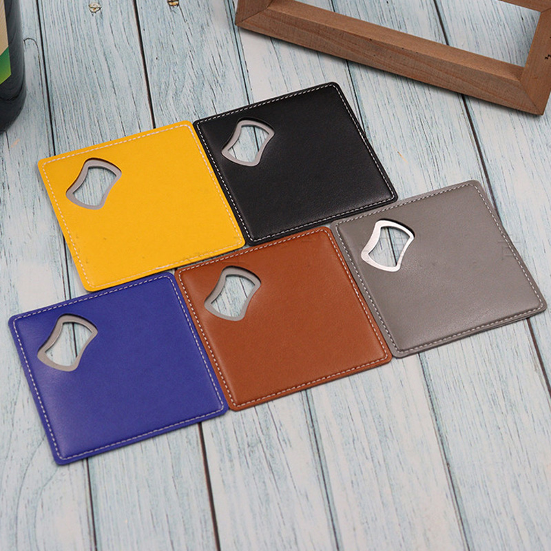 100Pcs PU Leather Custom Compa – Wine Beer Logo recenzja i cena