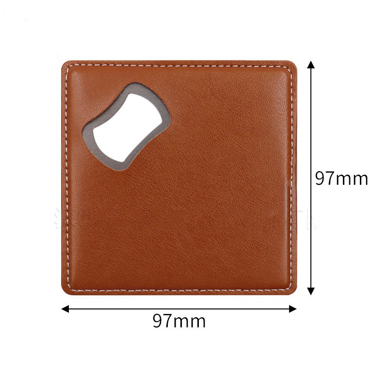 100Pcs PU Leather Custom Compa – Wine Beer Logo recenzja i cena