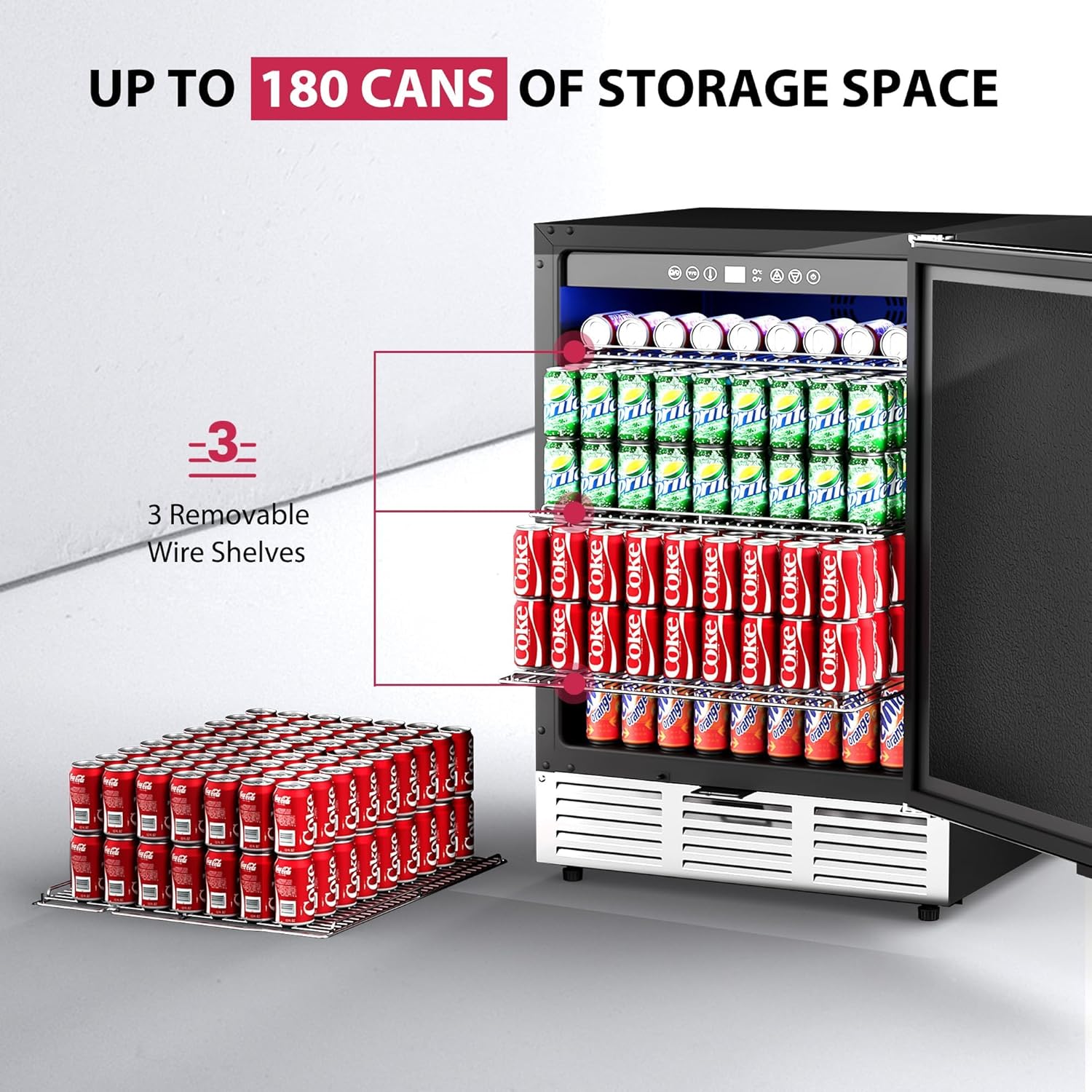 24 Inch Beverage Refrigerator  – Wine And Beer Undercounter Fridge recenzja i cena