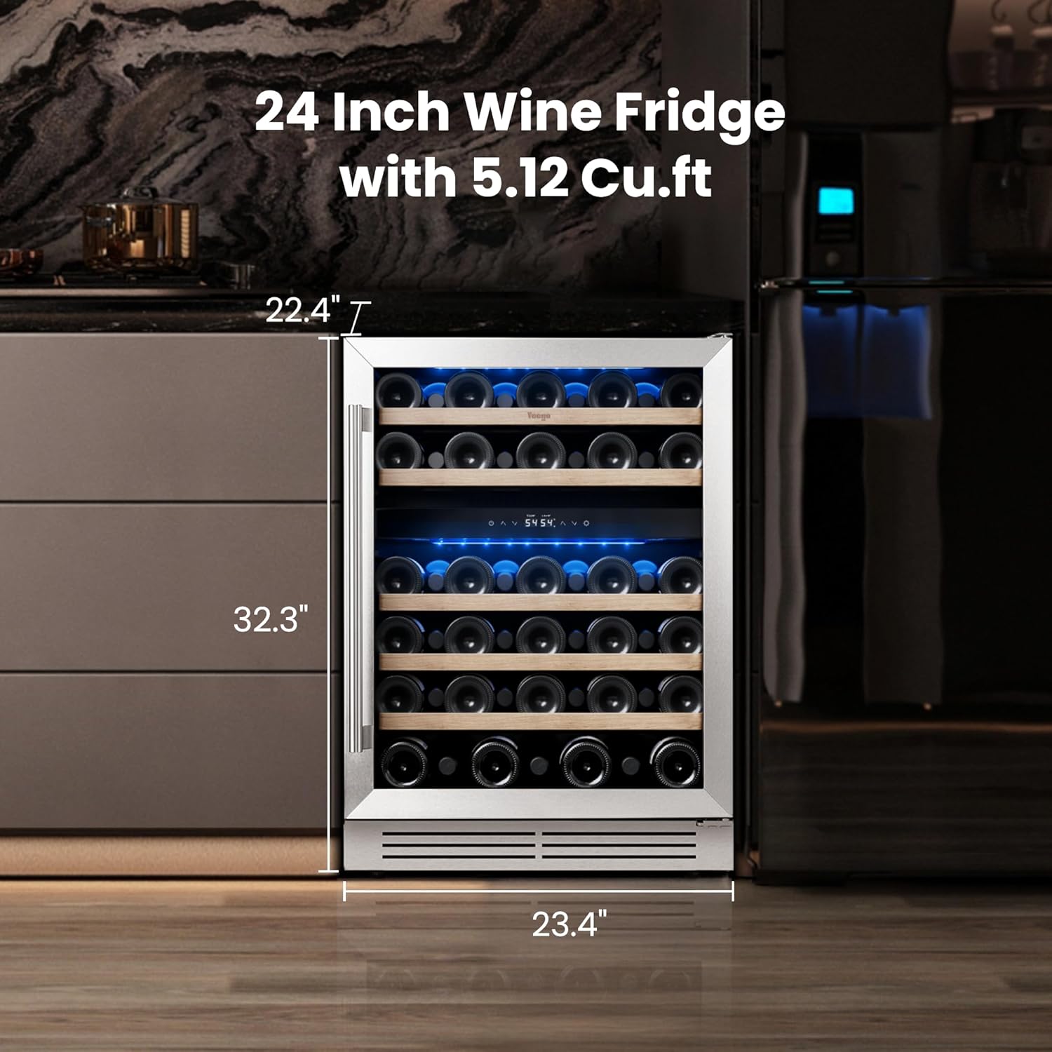 24In Dual Zone Wine Fridge 52  – Wine And Beer Undercounter Fridge recenzja i cena