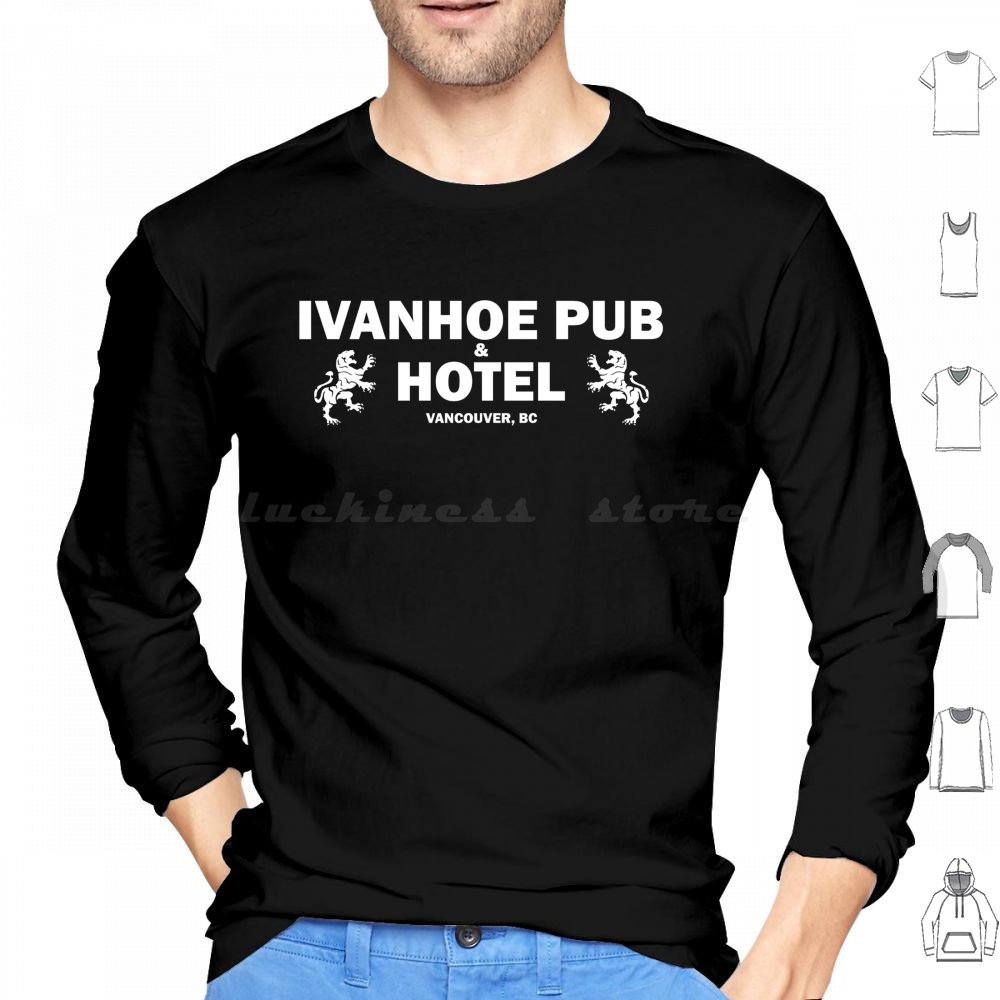 Ivanhoe Pub-White On Black Hoo – Wine Beer Logo recenzja i cena
