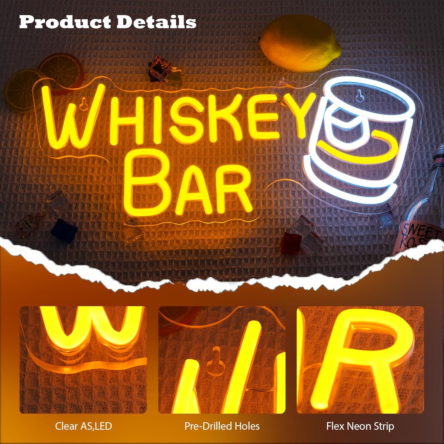 Bar Neon Sign Bussiness Art Wa – Wine Beer & Deli Reviews recenzja i cena