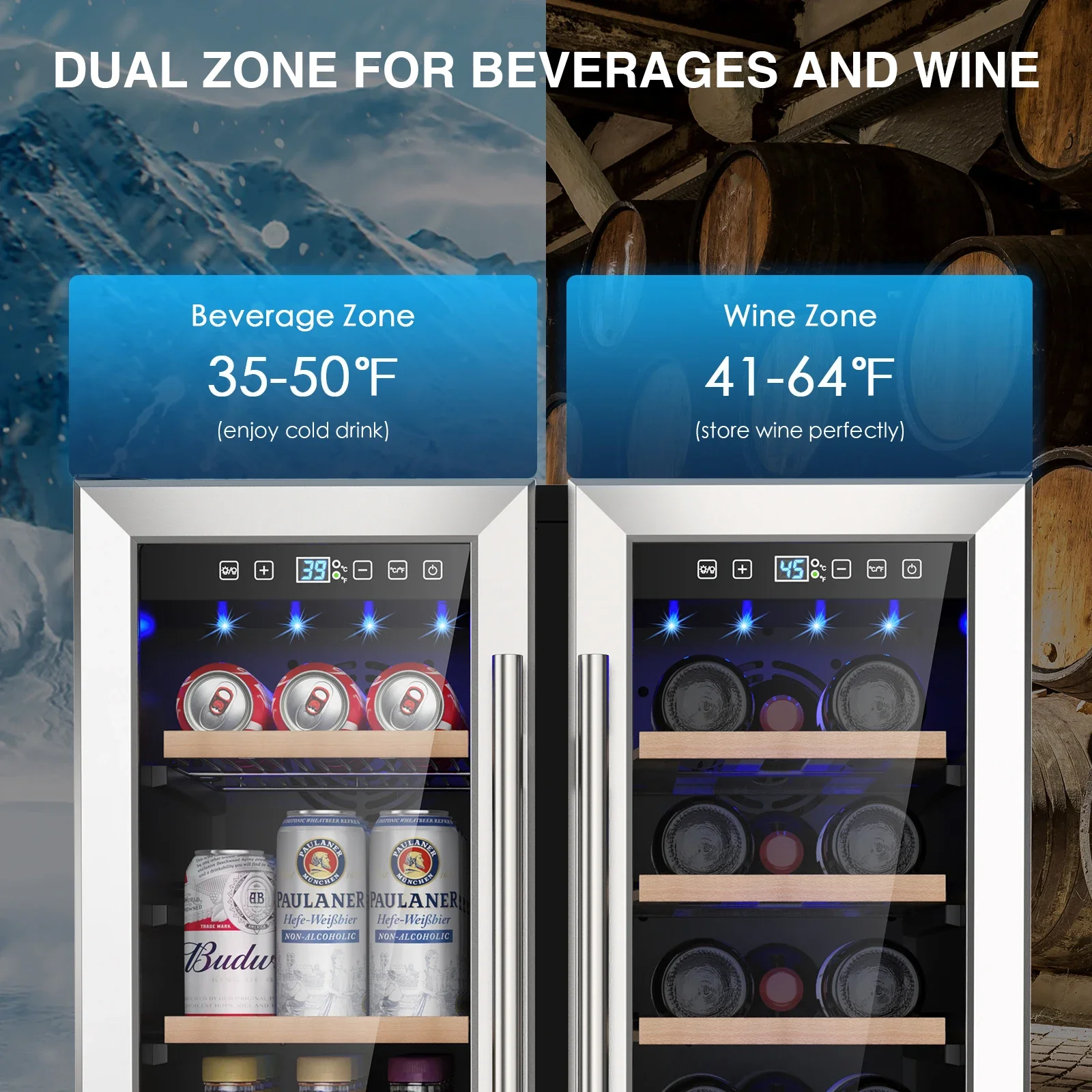 SAT Wine and Beverage Refriger – Wine And Beer Undercounter Fridge recenzja i cena