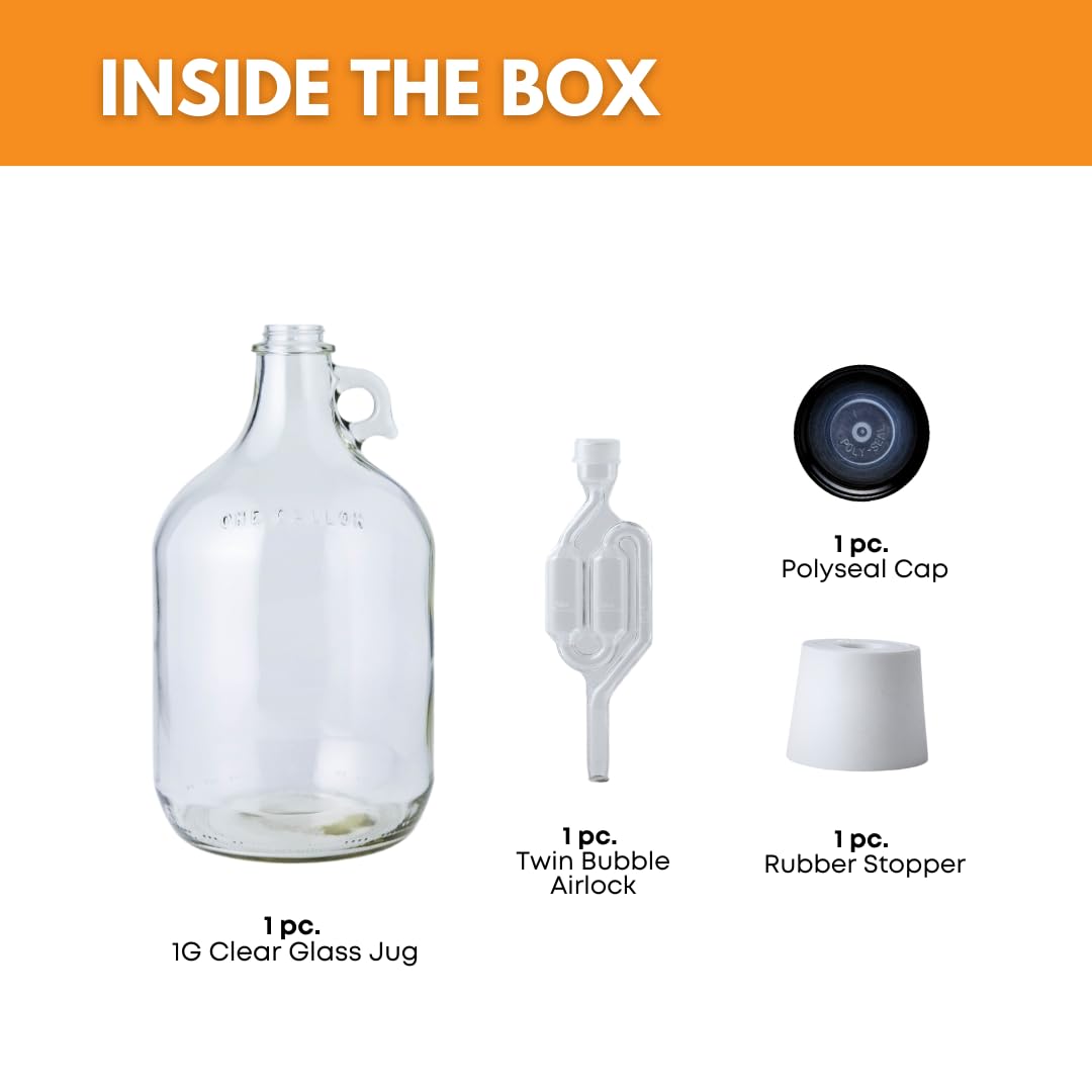 1 Gallon Glass Jug with Airloc – Wine Beer Cider recenzja i cena
