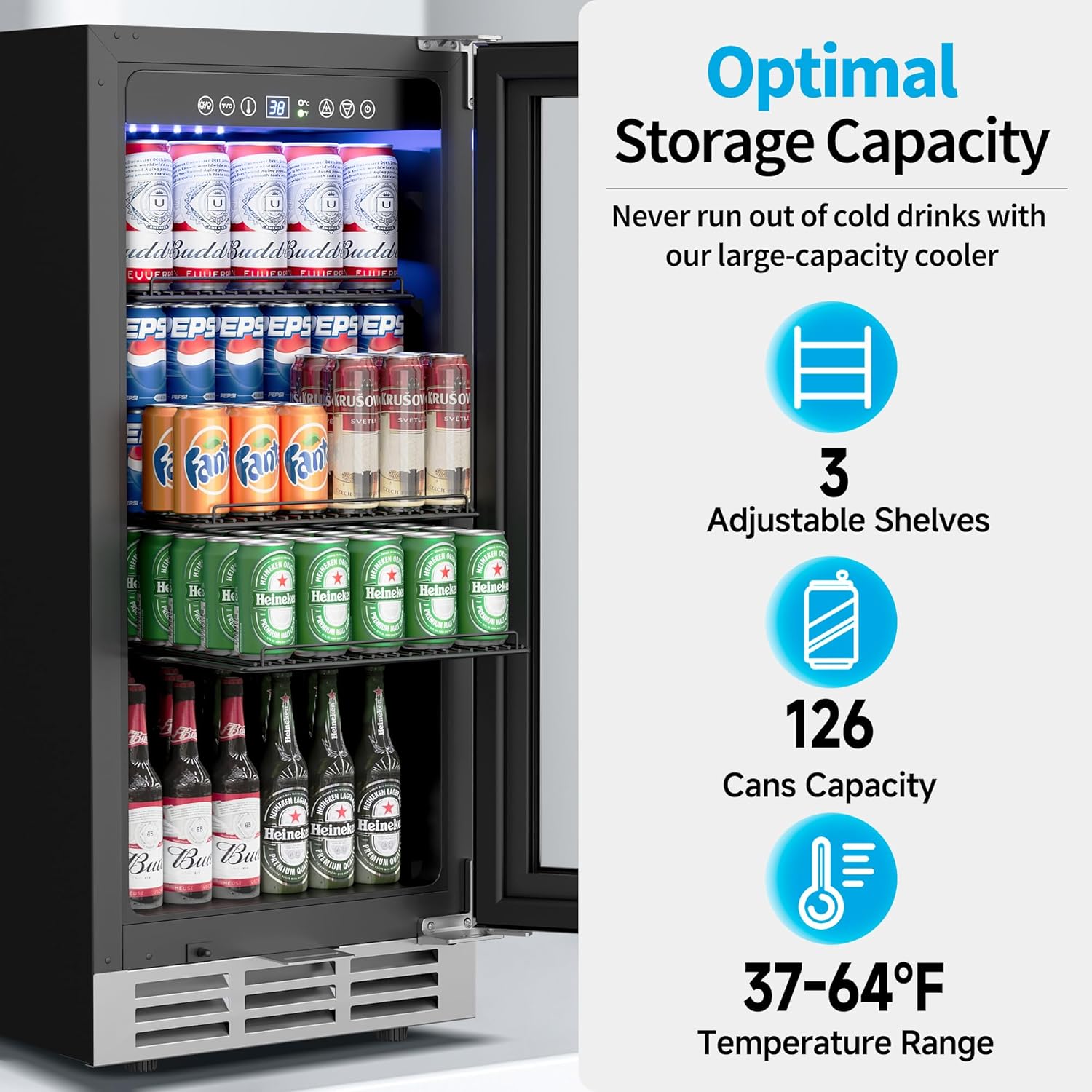 15 Inch Under Counter Beverage – Wine And Beer Undercounter Fridge recenzja i cena