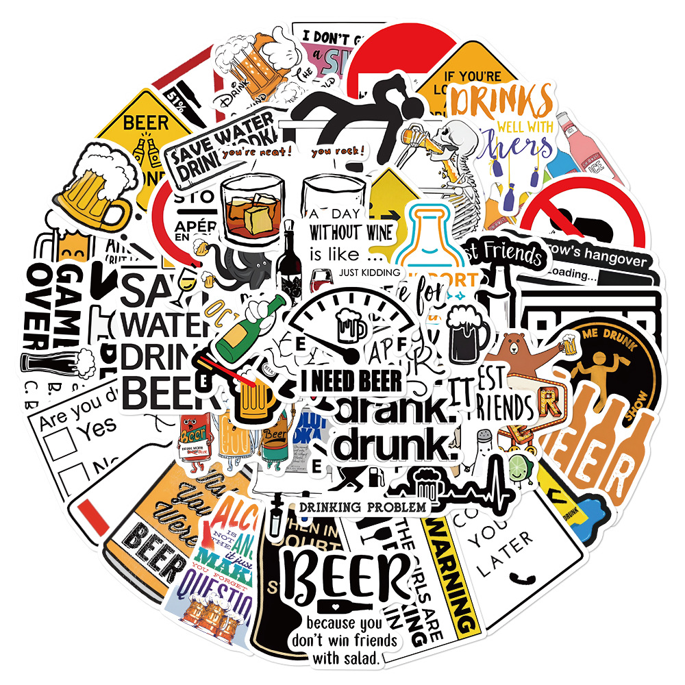 10/30/52PCS Funny Alcoholism V – Wine Vodka Beer recenzja i cena