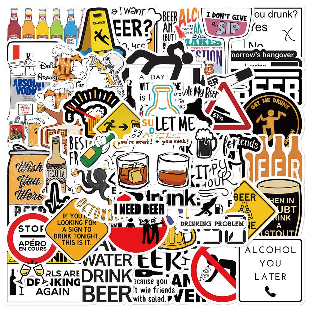 10/30/52PCS Funny Alcoholism V – Wine Vodka Beer recenzja i cena