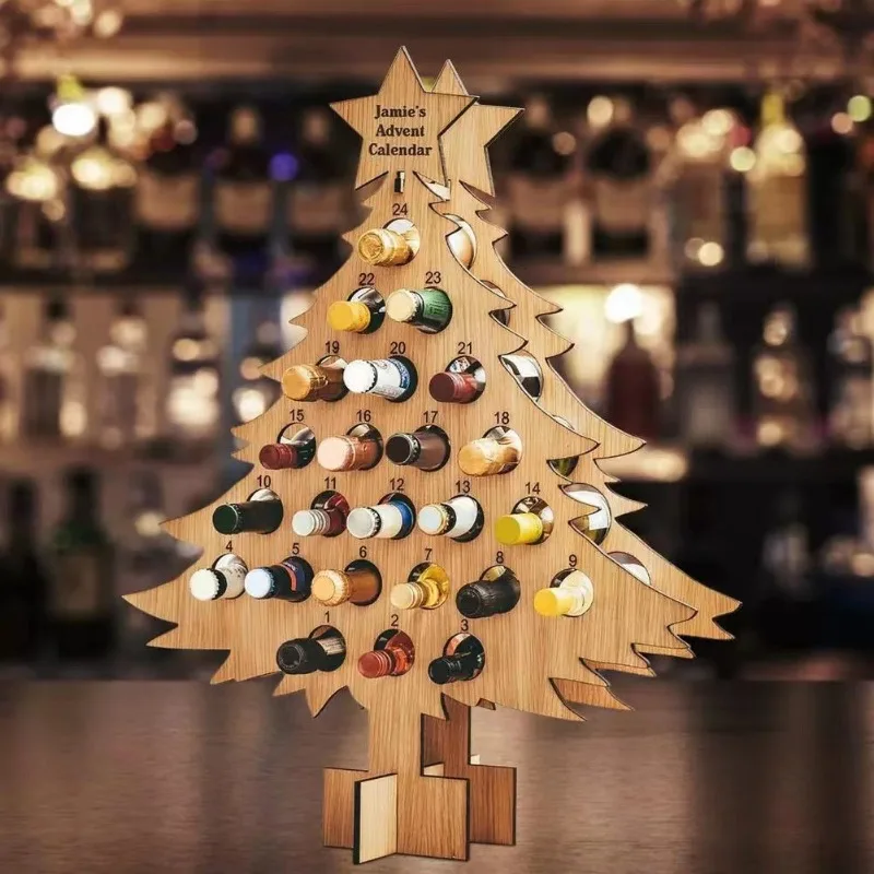 Christmas Tree Wooden Wine Rac – Wine Beer Rack recenzja i cena