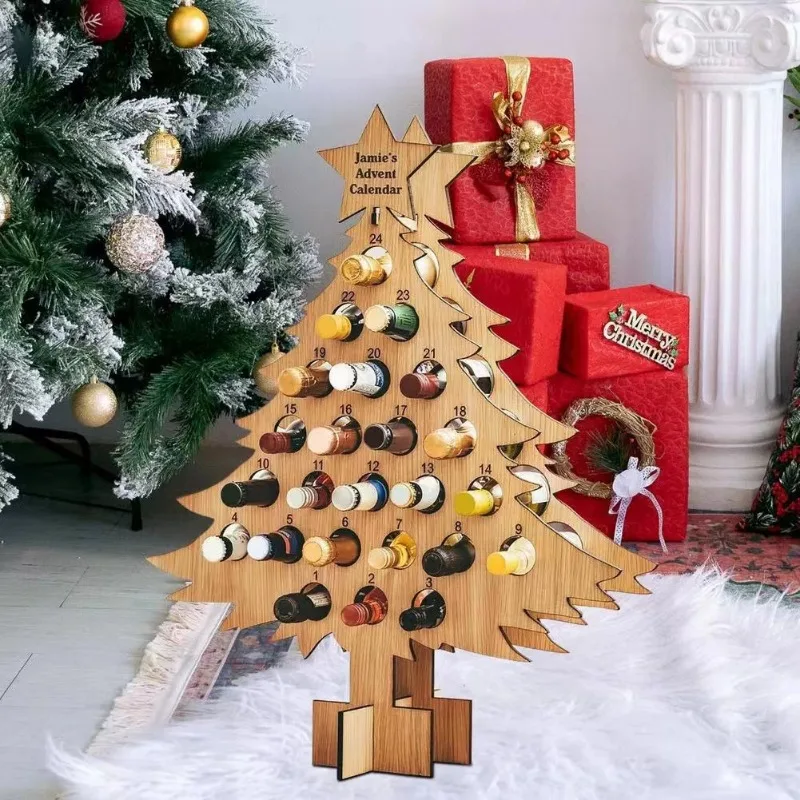 Christmas Tree Wooden Wine Rac – Wine Beer Rack recenzja i cena